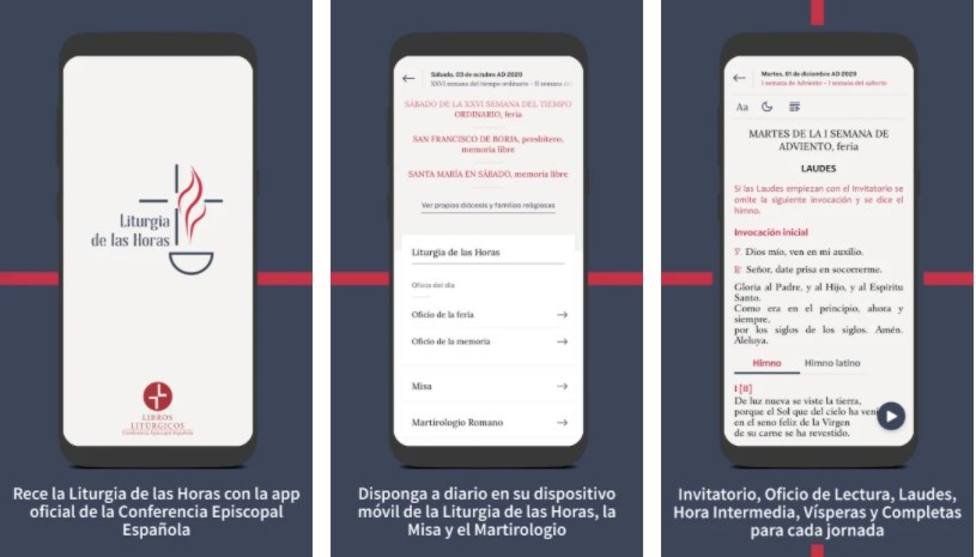manipular Darse prisa Radar La CEE lanza "Liturgia de las horas", la primera app oficial en español  para rezar el Oficio divino - App Liturgia de las horas - COPE