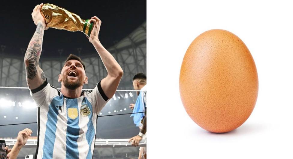 El post de Messi con la Copa del Mundo bate el récord de 'likes' de  Instagram y supera... a un huevo - Mundial Qatar 2022 - COPE