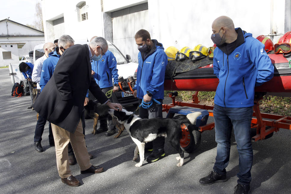 Los perros de Casaga reciben adiestramiento de manera permanente - FOTO: Xunta / Kiko Delgado