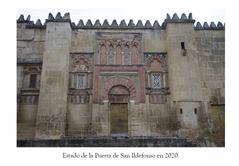 Estudiarán los materiales de la Portada de San Ildefonso de la Mezquita-Catedral para su restauración