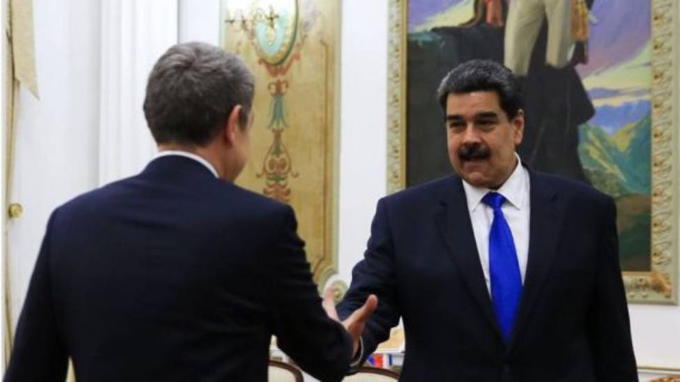 Zapatero se reúne con Nicolás Maduro y Delcy Rodríguez en Venezuela