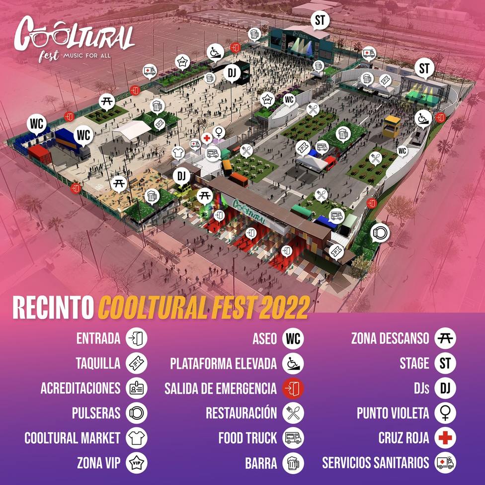 Horarios confirmados para Cooltural Fest, con más de 50 horas de música en directo del 18 al 21 de agosto