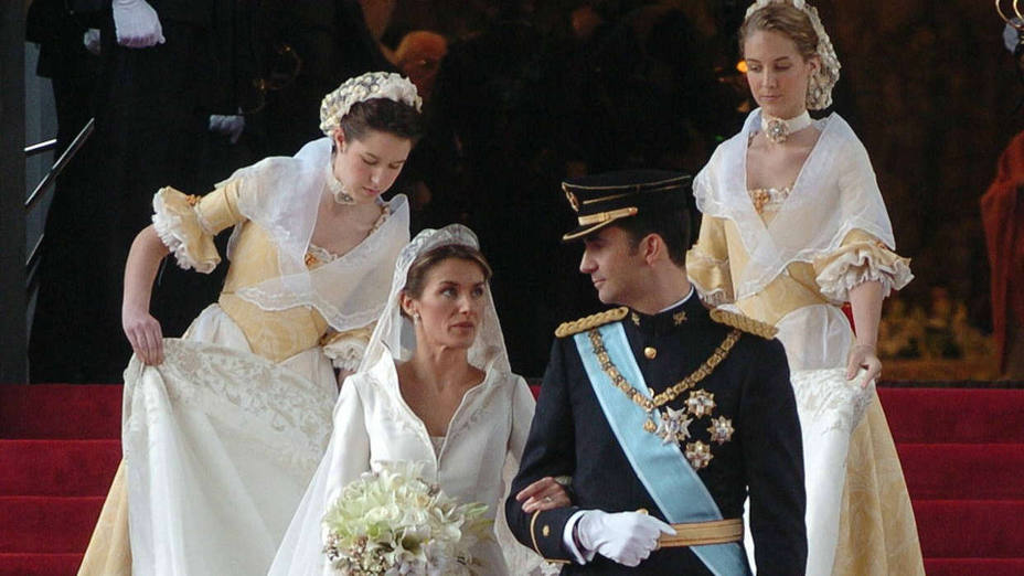 Los reyes Felipe VI y Letizia el día de su boda el 22 de mayo de 2004 (2)