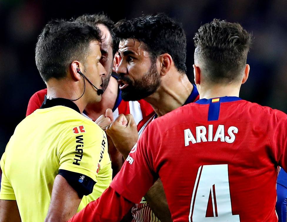 El Atlético decide el lunes recurre la tarjeta roja Diego Costa - Deportes -