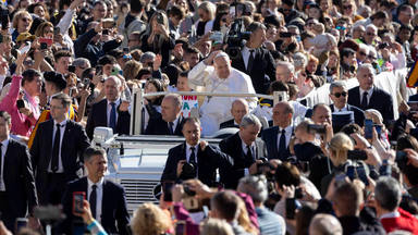 Pope Francis leads the Weekly General Audience in Saint Peters Square
