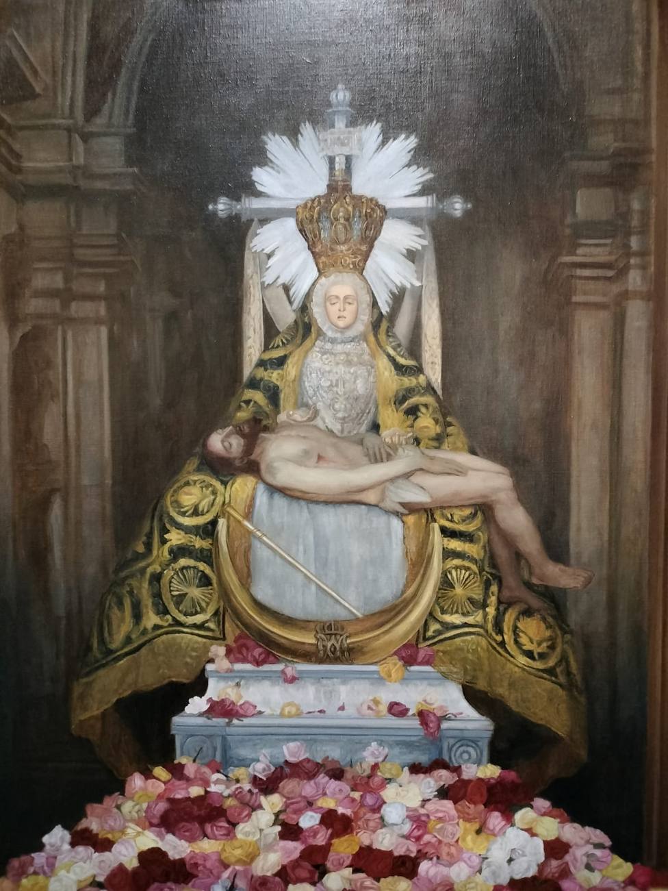 Cartel de la Ofrenda Floral a la Virgen de las Angustias de Granada 2023
