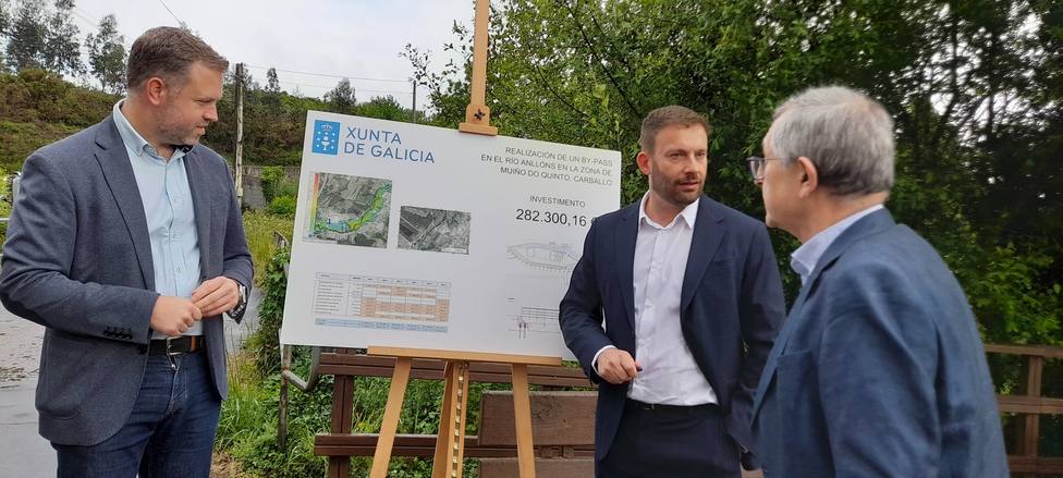 Trenor anuncia a licitación por máis de 282.000 € das obras do by-pass no río Anllóns na zona de Muíño do Quinto, en Carballo