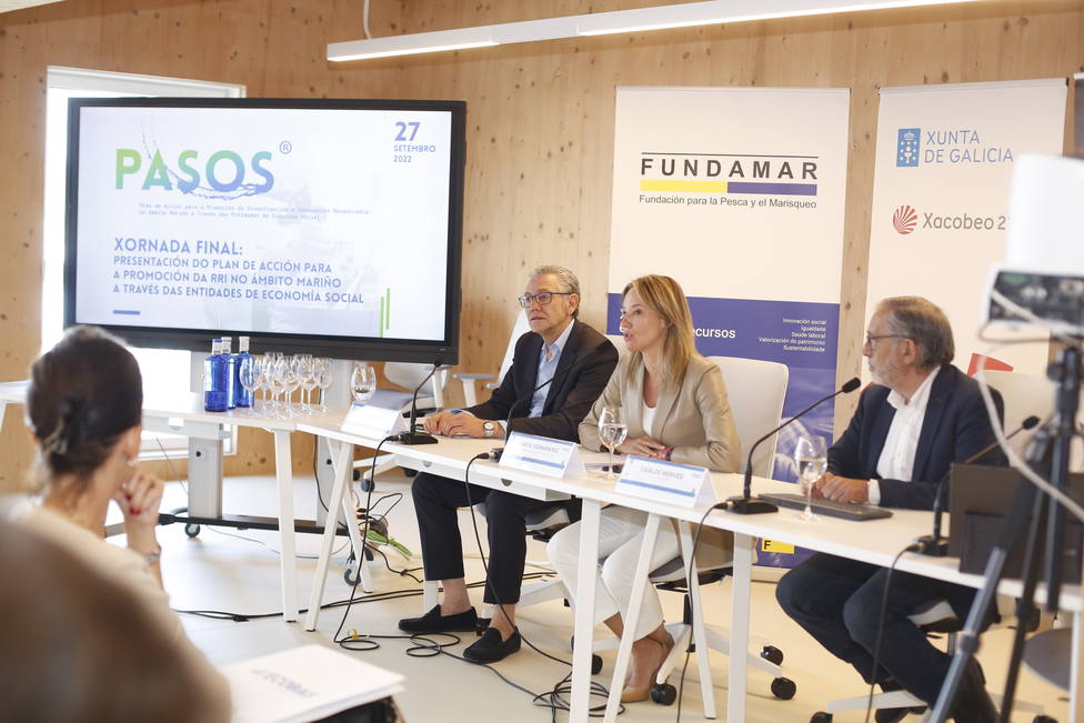 Fernández-Tapias salienta a colaboración entre Fundamar, Universidade de Vigo e Xunta para promover a innovación responsable no sector pesqueiro