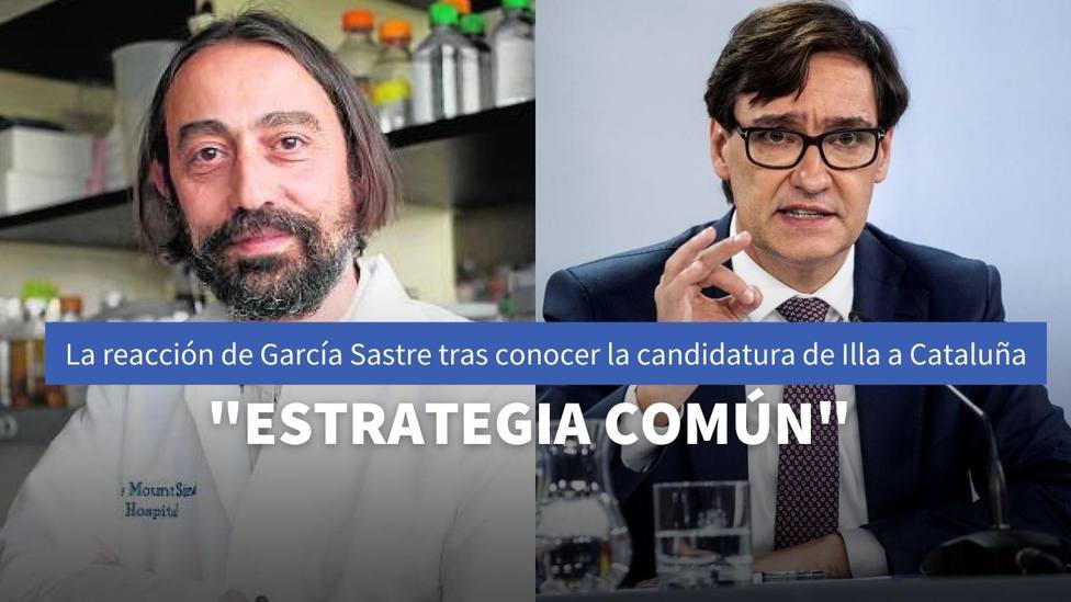 La reacción del virólogo Adolfo García Sastre tras conocer la candidatura Illa a las elecciones de Cataluña