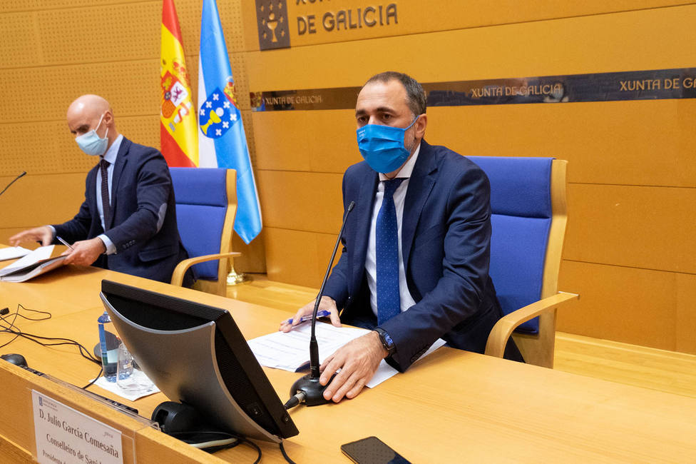 García Comesaña tras la reunión de un comité clínico