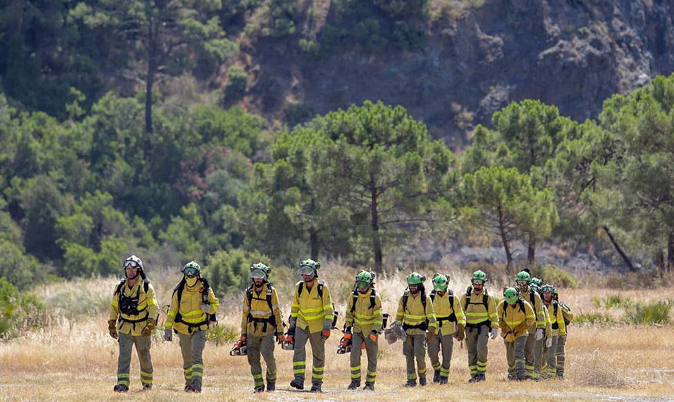 El incendio de Pujerra afecta a unas 2.150 hectáreas de superficie forestal
