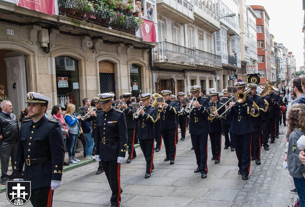 Banda del Tercio del Norte en una edición de la Semana Santa de Ferrol - FOTO: Junta de Cofradías