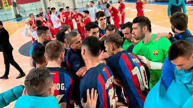 Barça celebrates its first win in the Elite Round of the futsal Champions League