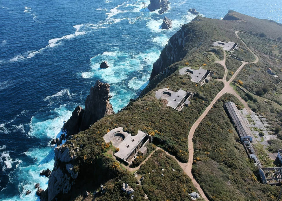 FOTO: José Camilo Brage de la Viña. Vista aérea de las baterías de Cabo Prior