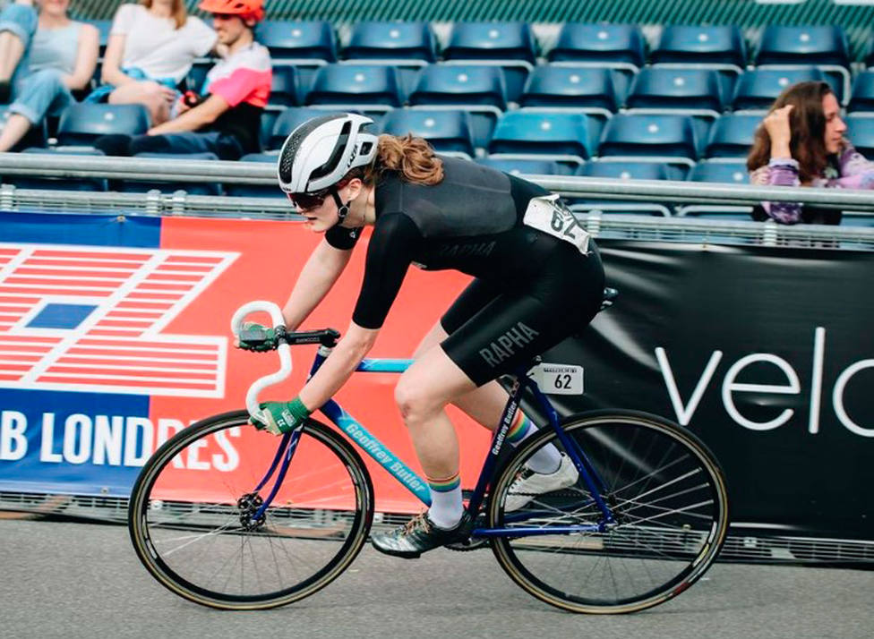 Emily Bridges, en una prueba ciclista. Instagram Emily Bridges