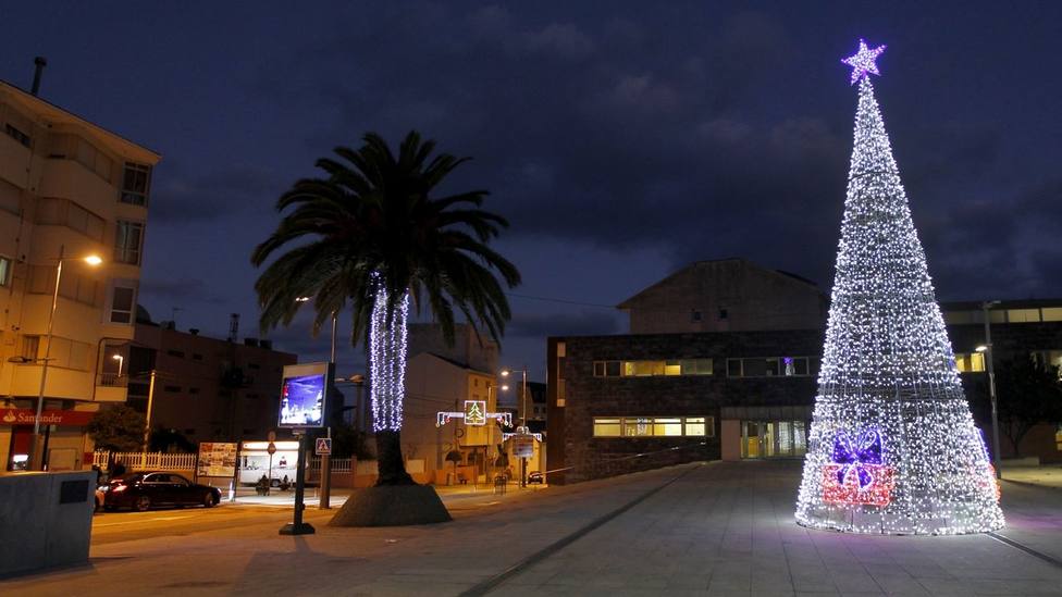 Árbol de Navidad de Burela (foto de archivo)