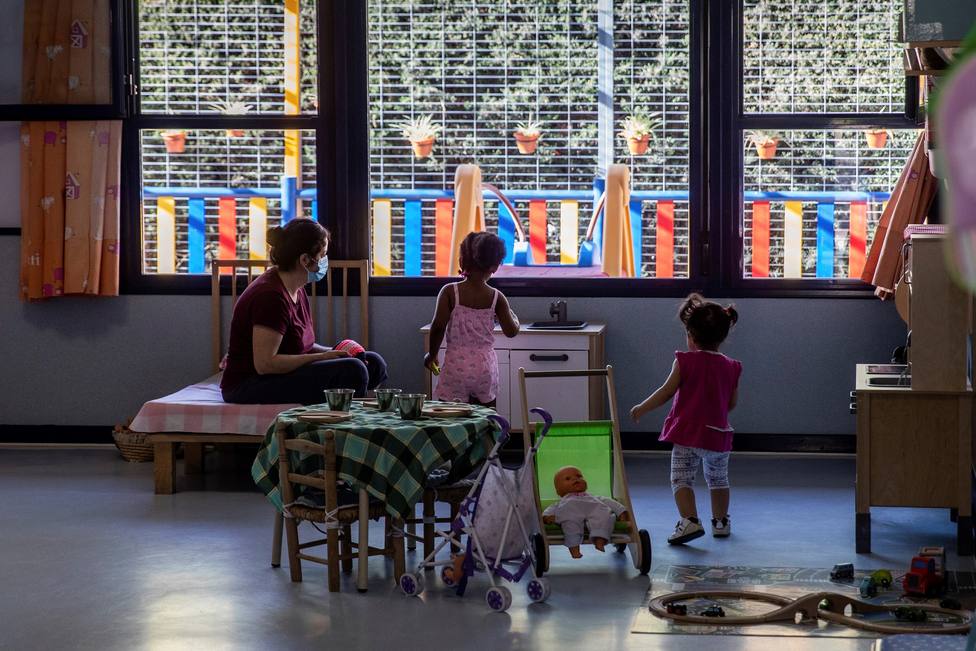 Niños en una guardería de Madrid