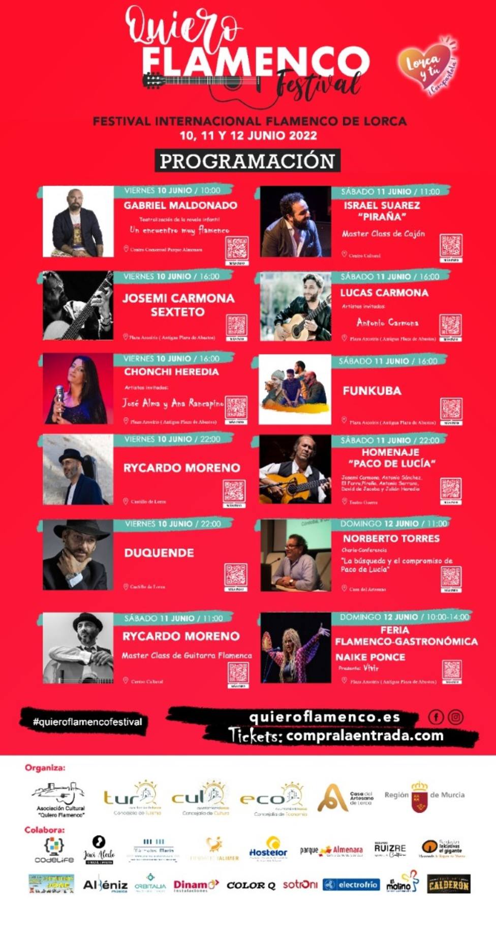 Lorca acogerá el I Festival Internacional de Flamenco Quiero Flamenco