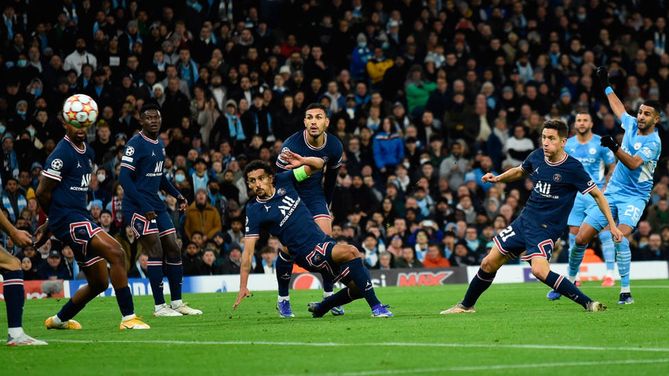 El Manchester City venció al PSG en la quinta jornada de la Champions League. EFE