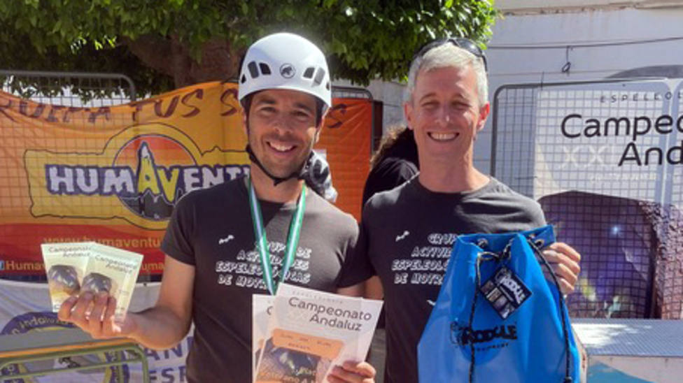 Eduardo Jiménez se proclamó campeón de Andalucía absoluto de travesía en cueva