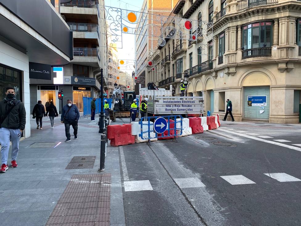 Obras en el centro de Albacete condicionan la circulación