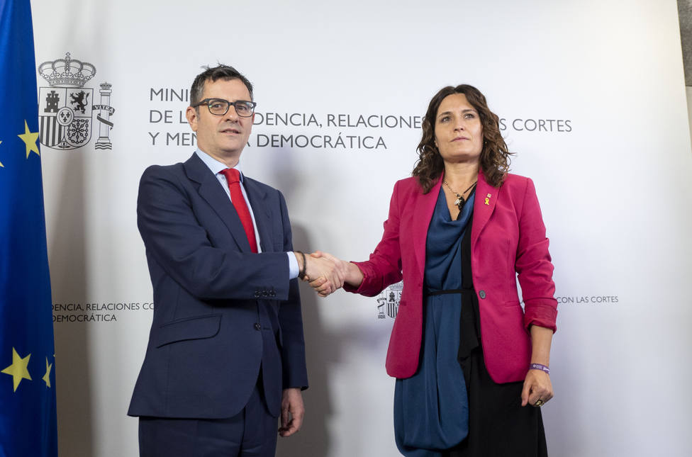 Bolaños anuncia un acuerdo con Vilagrà para una metodología para el funcionamiento de la mesa de diálogo