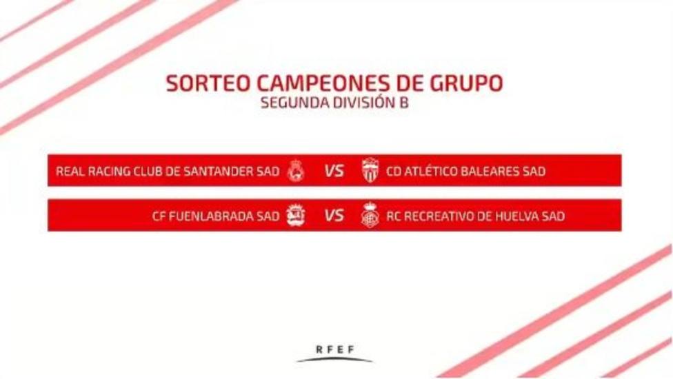 Racing - At.Baleares - Recreativo de Huelva, emparejamientos de ascenso a División - Liga 1|2|3 - COPE