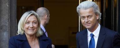 Marine Le Pen y Geert Wilders