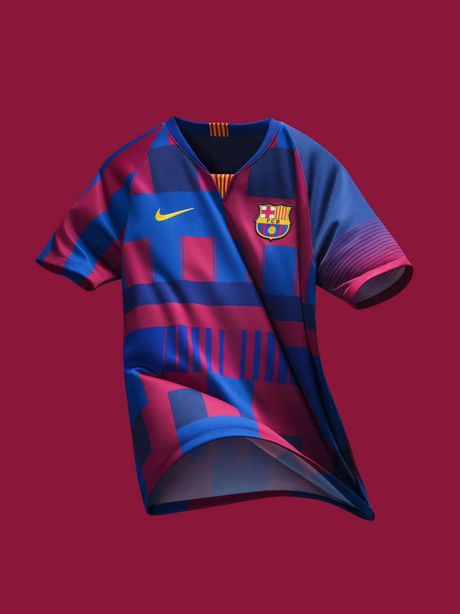 Significativo carga Decorar Nike fusiona las 20 camisetas del Barça en una pieza conmemorativa - Más  Deporte - COPE
