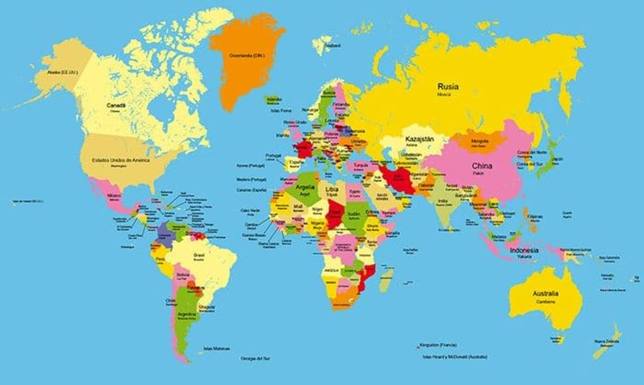 El mapa que muestra el segundo idioma que más se utiliza en cada país del  mundo - Málaga - COPE