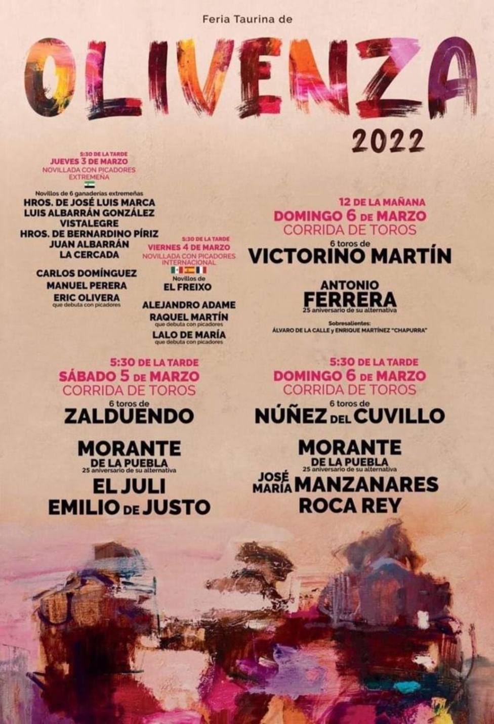 Feria Taurina de Olivenza 2022