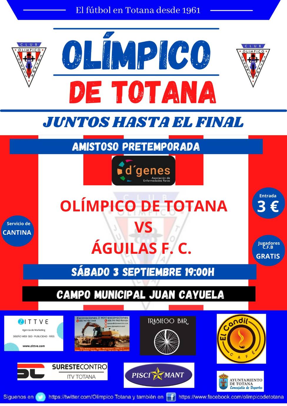 El Águilas FC cerrará pretemporada contra el Olímpico de Totana - Tercera  División. Grupo XIII - COPE