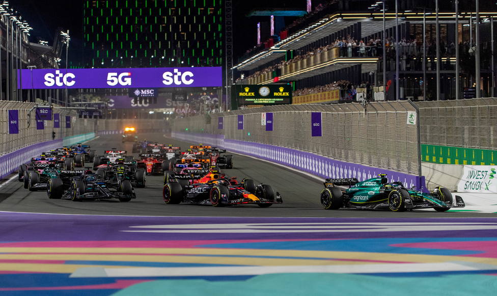 Imagen de la salida del GP de Arabia Saudí