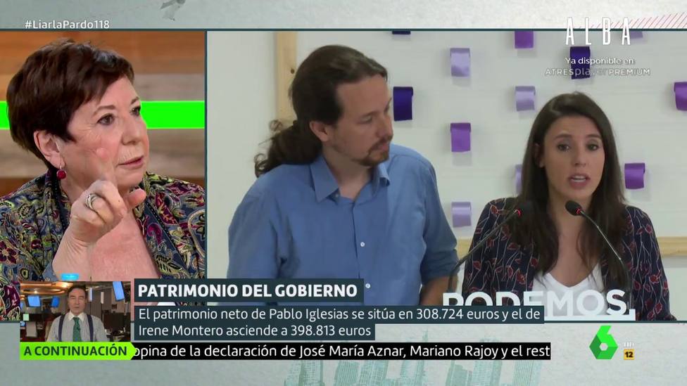 Celia Villalobos rompe los esquemas tras conocer el patrimonio de Pablo Iglesias e Irene Montero: “Ganan poco”