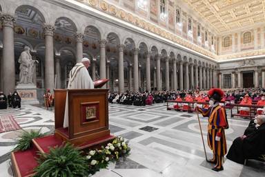 Papa clausura unidad cristianos