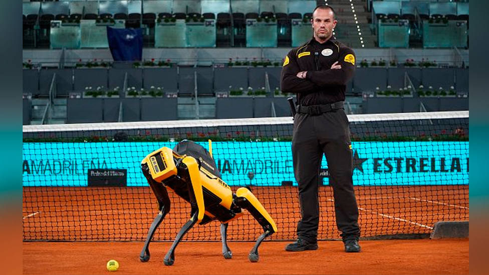 Prosegur refuerza la seguridad del Madrid Mutua Open con el perro robot Yellow