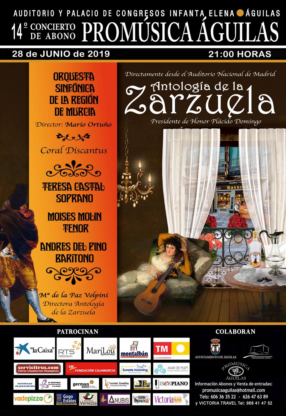 Promúsica cerrará su temporada de conciertos con Antología de la Zarzuela