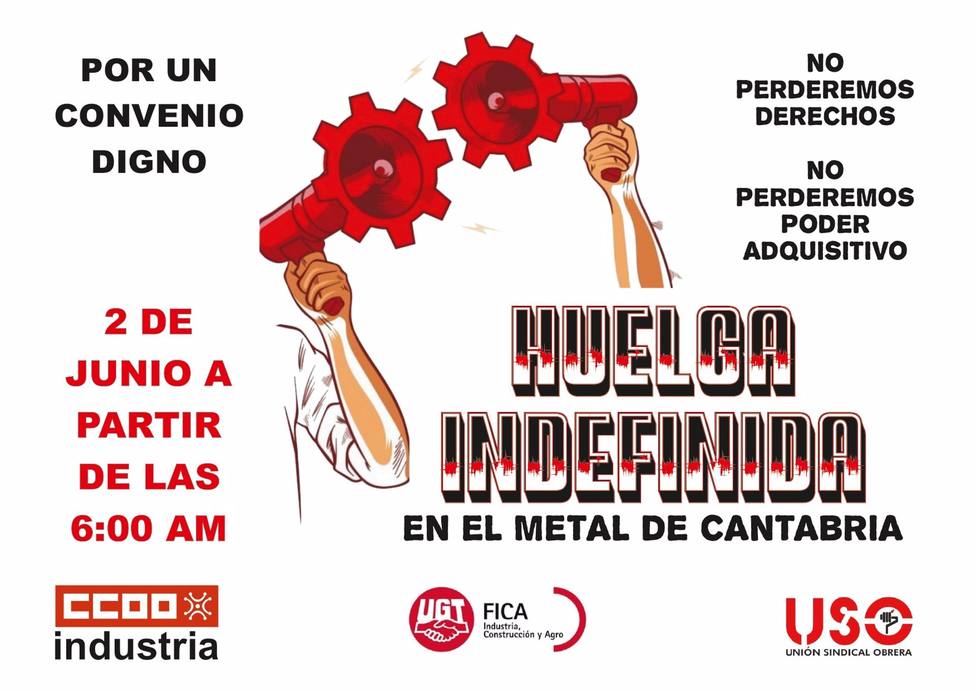 El sector del metal mantiene la huelga desde el 2 de junio al concluir sin acuerdo la mediaciÃ³n