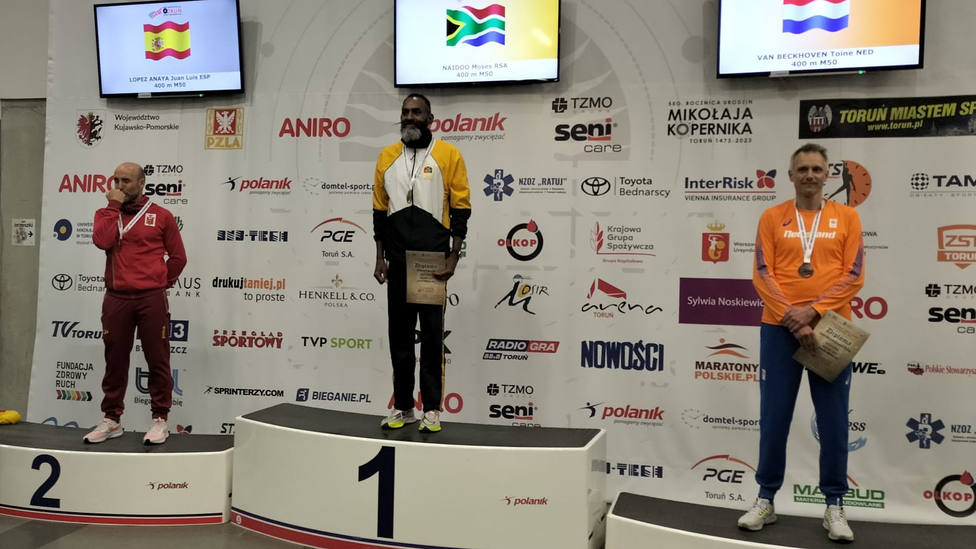 El motrileño Juan Luis López se proclamó subcampeón del mundo máster en los 400 metros