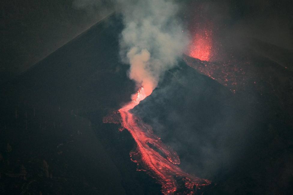 Volcán Cumbre Vieja en la isla de La Palma