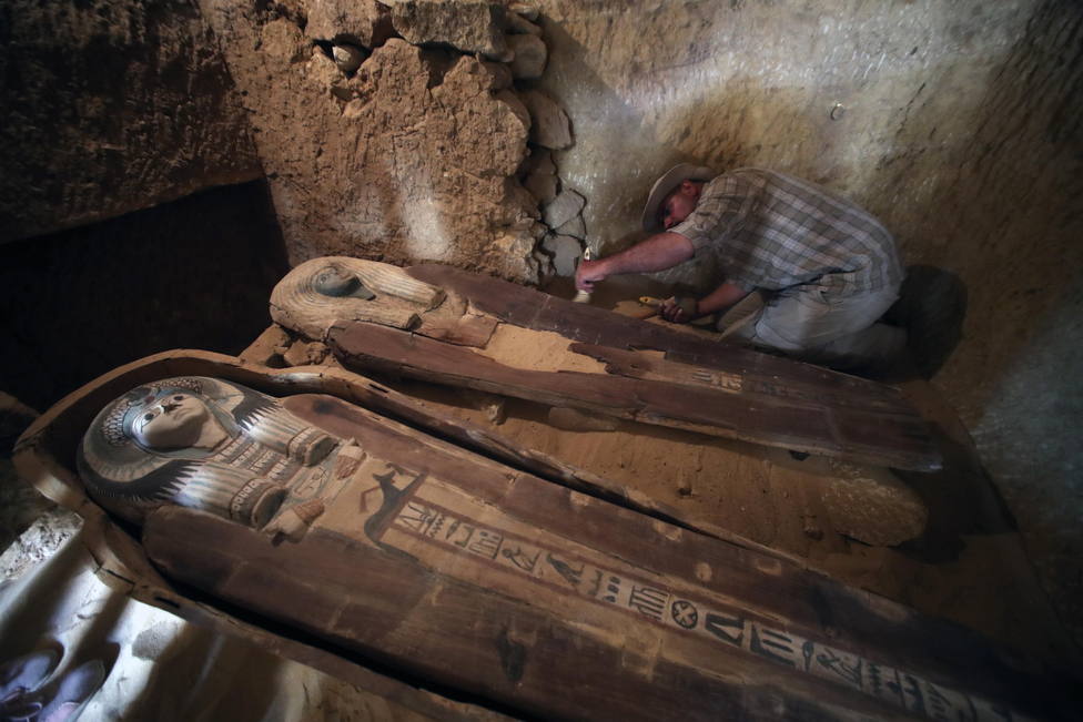 Part of an Old Kingdom cemetery discovered in Giza