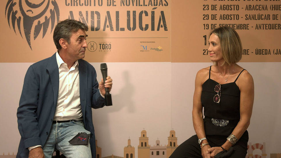 Victorino Martín y Cristina Sánchez en la presentación del Circuito de Novilladas de Andalucía