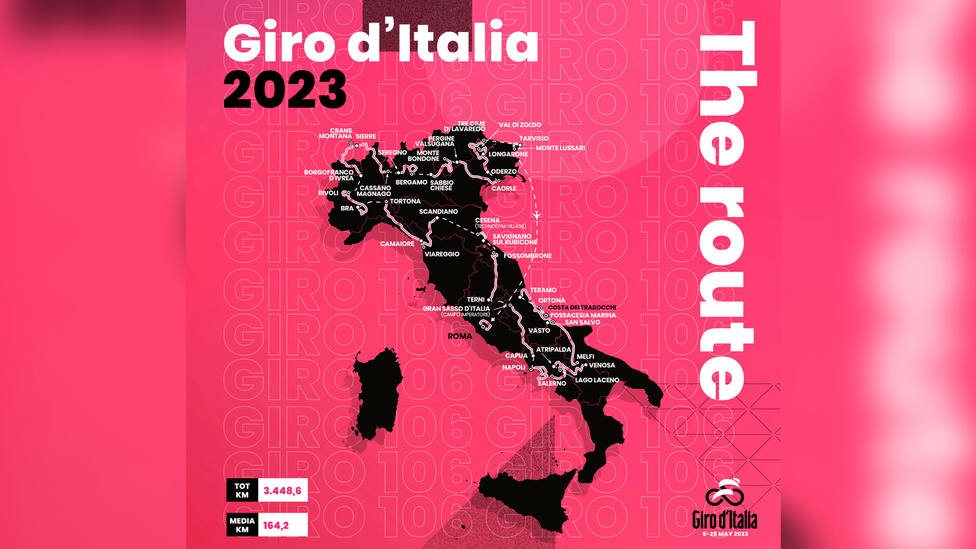 Recorrido del Giro de Italia 2023
