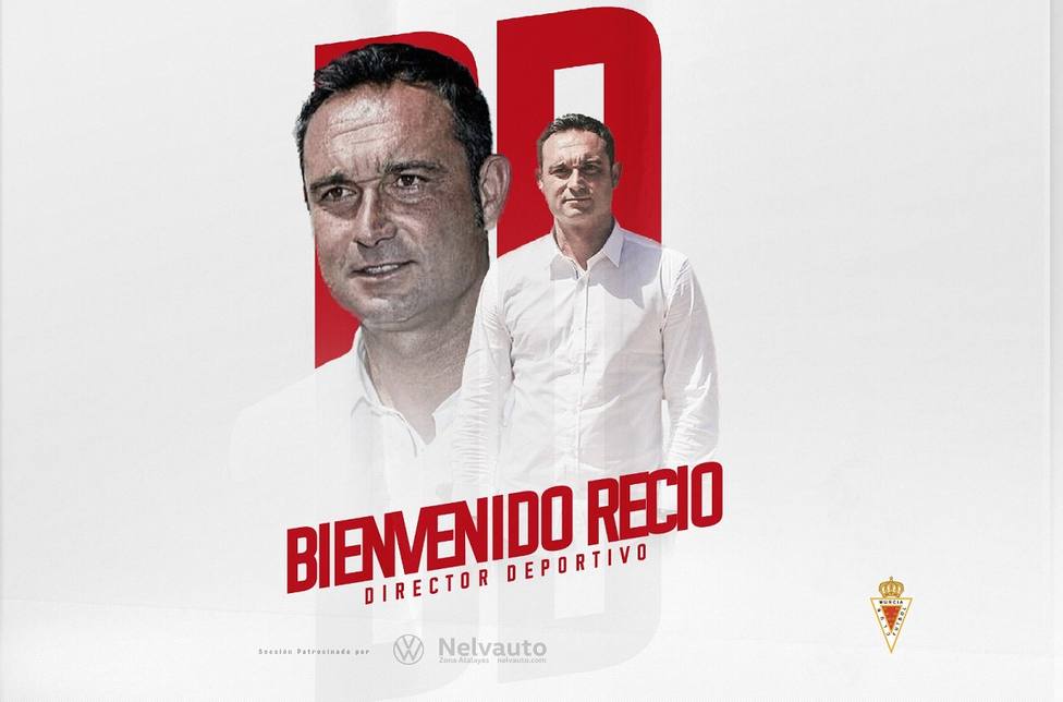 Javier Recio dirigirá o projeto esportivo do Real Murcia – Deportes COPE em Murcia