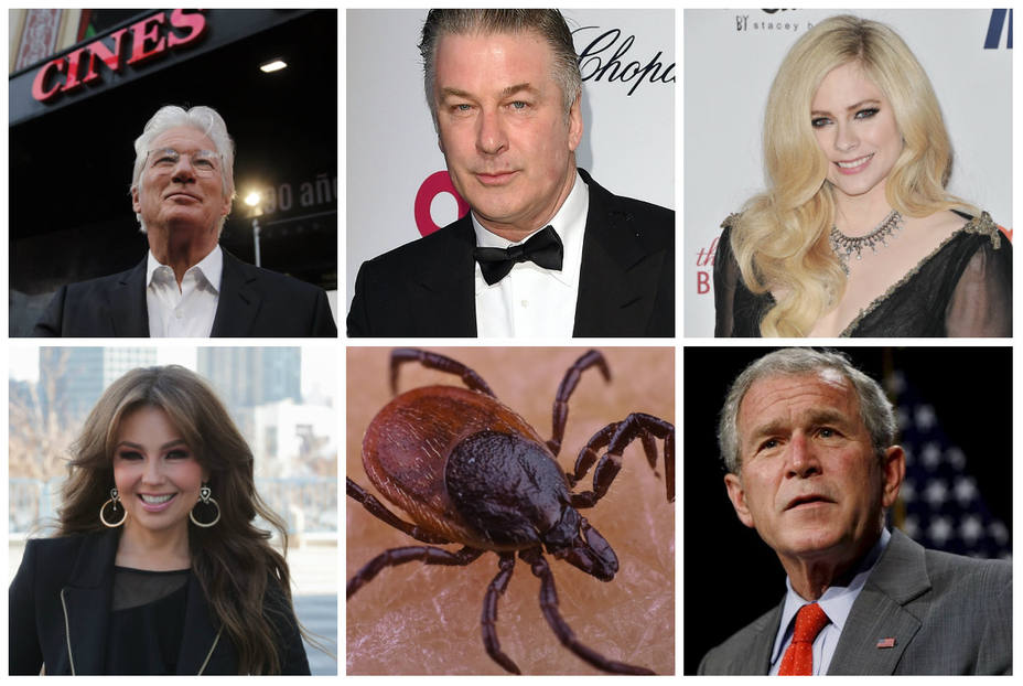 Richard Gere, Thalía, Alec Baldwin, George Bush padecen la enfermedad de Lyme