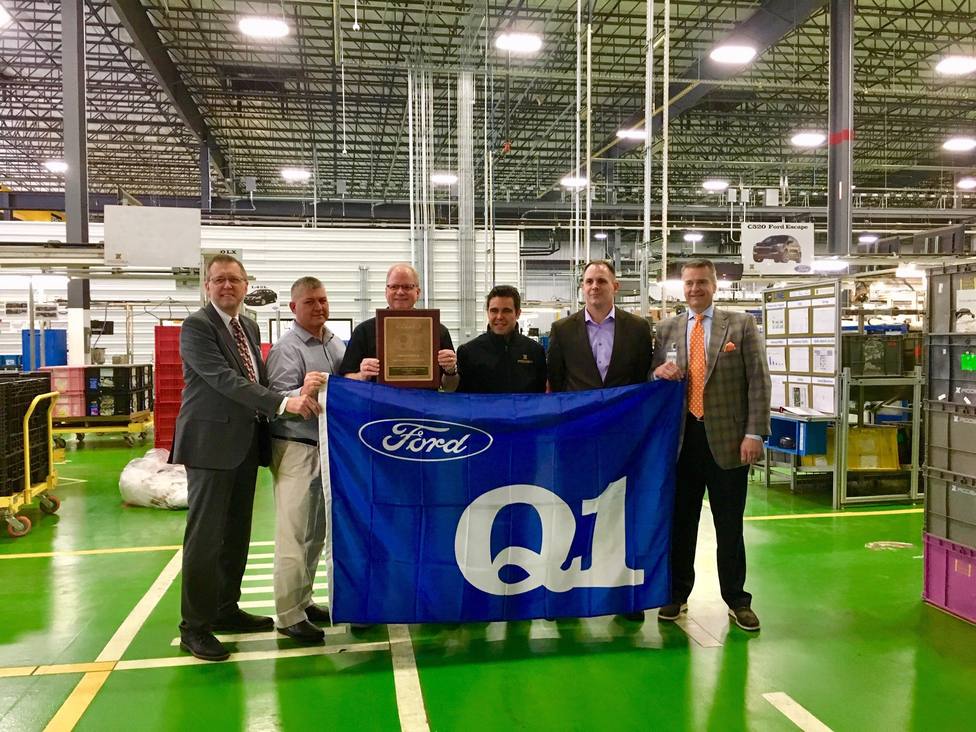 Ficosa gana el premio Ford Q1 por la calidad de sus productos en su planta de Cookeville