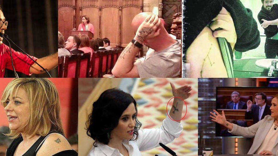 Estos son los tatuajes de los políticos españoles