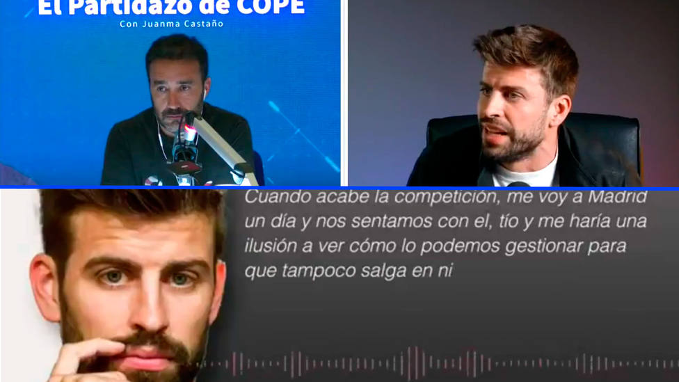 Gerard Piqué, con Juanma Castaño, y en el audio que desvela El Confidencial