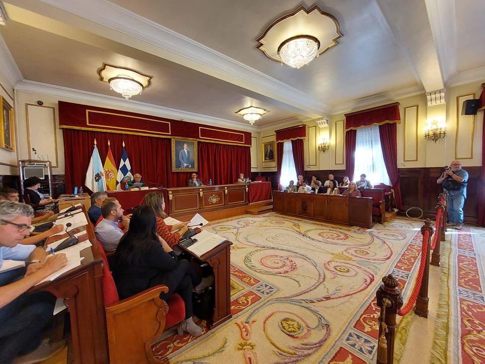 Pleno celebrado este jueves en el Ayuntamiento de Ferrol