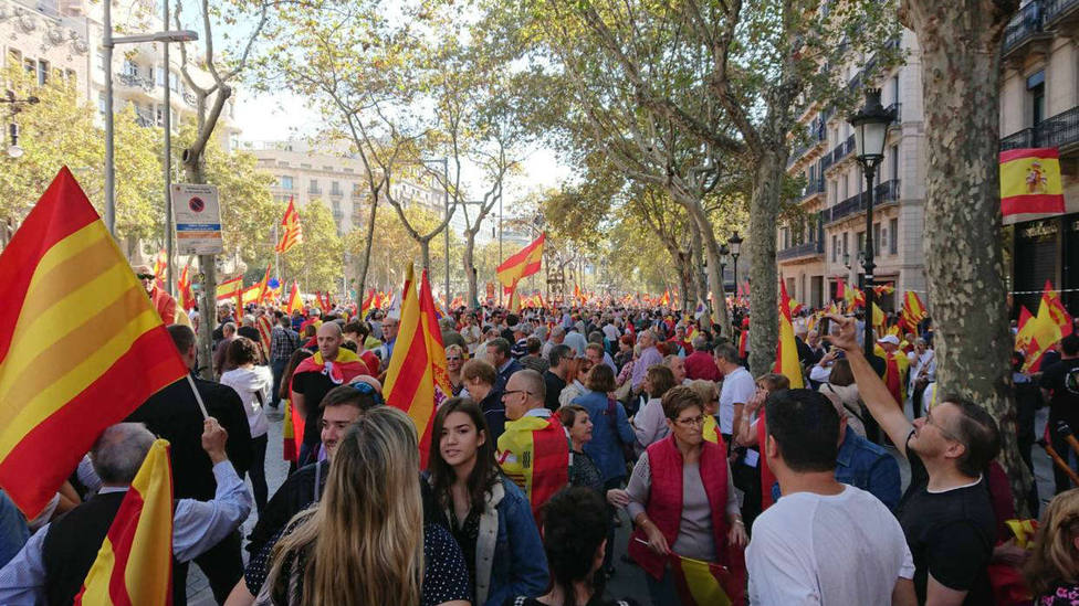 DIRECTO | Manifestación constitucionalista en Barcelona Sociedad Civil Catalana